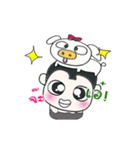 ....Mr. Sawamura and Pig....^_^（個別スタンプ：19）