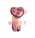 茶色日と白ギャング②（個別スタンプ：1）