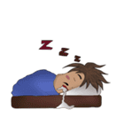 Mustache little boy（個別スタンプ：14）