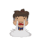 Mustache little boy（個別スタンプ：15）