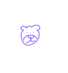 bear face emotion（個別スタンプ：3）