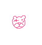 bear face emotion（個別スタンプ：6）