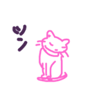 落書きシリーズ＊ねこ（個別スタンプ：3）