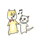 ワン太郎とニャー美（個別スタンプ：33）