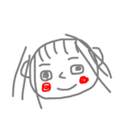 素朴なAyakoちゃん（個別スタンプ：1）