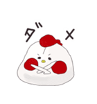 にわとりの師匠と僕（個別スタンプ：10）