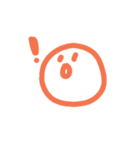 いろんな表情(単色)（個別スタンプ：5）