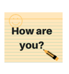 Note Pad Sticker (Eng.)（個別スタンプ：2）