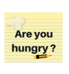 Note Pad Sticker (Eng.)（個別スタンプ：4）