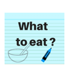 Note Pad Sticker (Eng.)（個別スタンプ：5）
