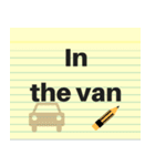 Note Pad Sticker (Eng.)（個別スタンプ：11）