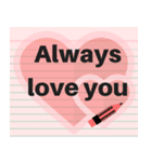 Note Pad Sticker (Eng.)（個別スタンプ：14）