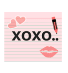 Note Pad Sticker (Eng.)（個別スタンプ：16）