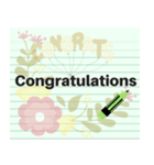 Note Pad Sticker (Eng.)（個別スタンプ：17）