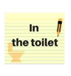 Note Pad Sticker (Eng.)（個別スタンプ：18）
