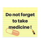 Note Pad Sticker (Eng.)（個別スタンプ：23）