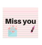 Note Pad Sticker (Eng.)（個別スタンプ：24）