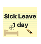 Note Pad Sticker (Eng.)（個別スタンプ：25）