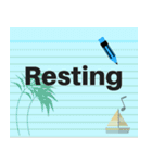 Note Pad Sticker (Eng.)（個別スタンプ：26）