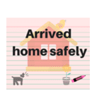 Note Pad Sticker (Eng.)（個別スタンプ：30）