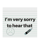 Note Pad Sticker (Eng.)（個別スタンプ：31）
