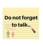 Note Pad Sticker (Eng.)（個別スタンプ：35）