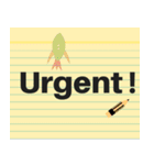 Note Pad Sticker (Eng.)（個別スタンプ：38）