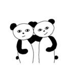 恐怖のパンダ（個別スタンプ：24）