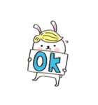 Wig rabbit Funny life（個別スタンプ：2）