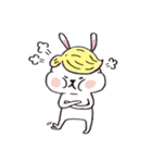 Wig rabbit Funny life（個別スタンプ：4）