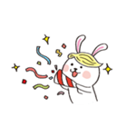 Wig rabbit Funny life（個別スタンプ：6）