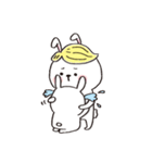 Wig rabbit Funny life（個別スタンプ：7）