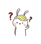Wig rabbit Funny life（個別スタンプ：8）