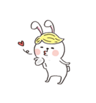 Wig rabbit Funny life（個別スタンプ：10）