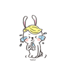 Wig rabbit Funny life（個別スタンプ：11）