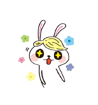 Wig rabbit Funny life（個別スタンプ：14）