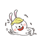 Wig rabbit Funny life（個別スタンプ：24）