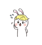 Wig rabbit Funny life（個別スタンプ：25）