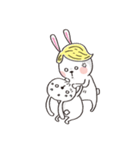 Wig rabbit Funny life（個別スタンプ：26）