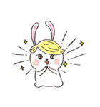 Wig rabbit Funny life（個別スタンプ：27）