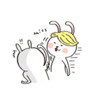 Wig rabbit Funny life（個別スタンプ：35）
