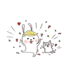 Wig rabbit Funny life（個別スタンプ：36）