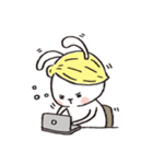 Wig rabbit Funny life（個別スタンプ：37）