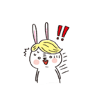 Wig rabbit Funny life（個別スタンプ：38）