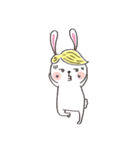 Wig rabbit Funny life（個別スタンプ：40）