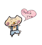 ミニぶたのトントン（個別スタンプ：4）