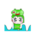 Miss. Minami and Frog...（個別スタンプ：3）