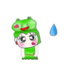 Miss. Minami and Frog...（個別スタンプ：4）