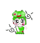 Miss. Minami and Frog...（個別スタンプ：9）