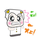 Hello my name is Kajima...^^（個別スタンプ：8）